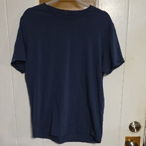 Open Edit Men's T-Shirt ‎ Dark Blue Stretch Comfort Muscle Sz L EUC